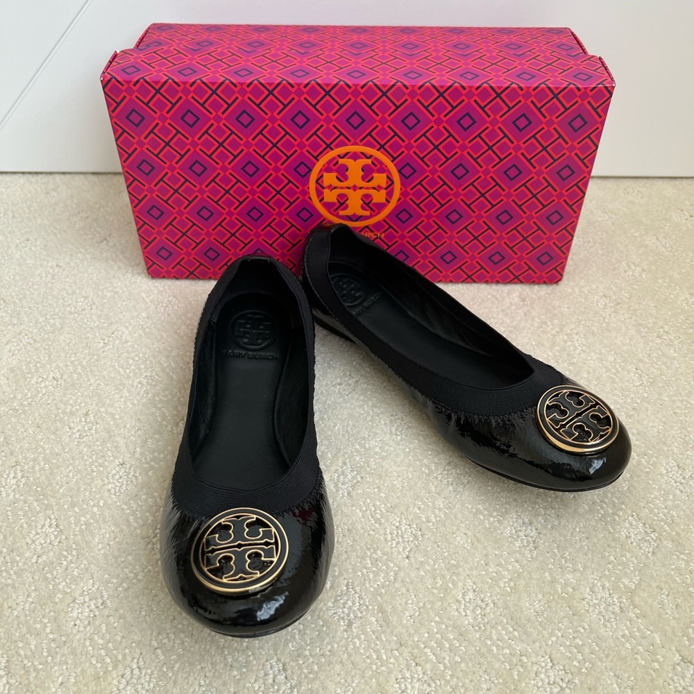 Tory Burch Ballet Flats Black Size 7.5